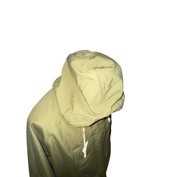 Vintage Eddie Bauer Anorak Jacket Men’s Large Olive Green Cotton Pullover - Picture 7 of 16